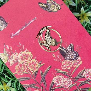 18K金造型書籤-翩翩飛舞