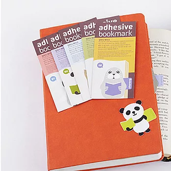 動物家族書籤-熊貓