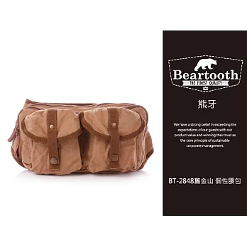 Beartooth熊牙 BT-2848舊金山 個性腰包-卡其色