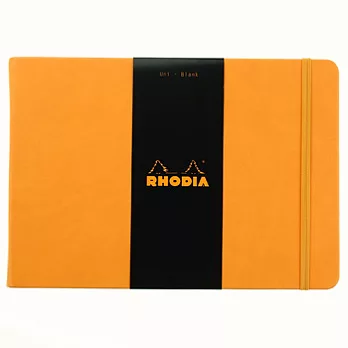 Rhodia 經典橘高階筆記本(14x11cm)(空白/象牙色)