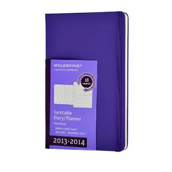 Moleskine 2013-2014_18個月直/橫寫兩用週誌(硬殼大型)(紫色封面)