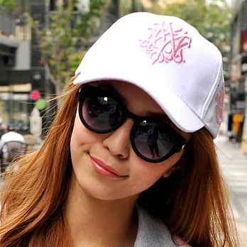 【Lady c.c.】韓版街頭嘻哈刺繡棒球帽(白)
