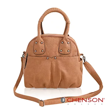 CHENSON 知性瞬間．經典可人提把斜肩包(附斜背帶)／拿鐵之吻(CG65775-B)