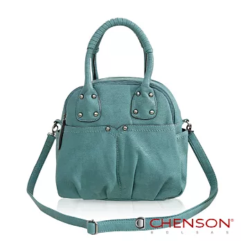 CHENSON 知性瞬間．經典可人提把斜肩包(附斜背帶)／湖水海岸(CG65775-G)