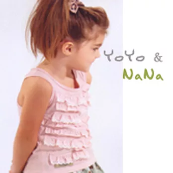 精品童裝yoyonana-個性公主背心#22077-白/粉紅100粉紅色