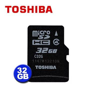 Toshiba MicroSDHC Class4 記憶卡 32GB