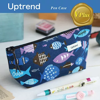 Uptrend/V-plus˙魚兒彩彩寬底筆袋