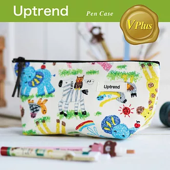 Uptrend/V-plus˙動物園寫生寬底筆袋
