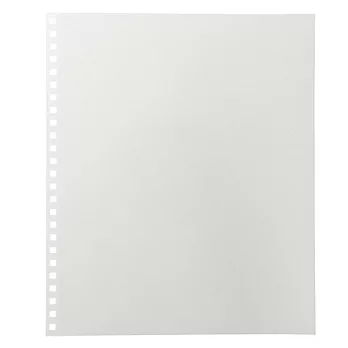 [MUJI 無印良品]PP封面活頁可書寫相本補充/4切.5頁.白