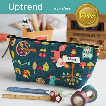 Uptrend/V-plus˙松鼠與狐狸寬底筆袋