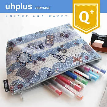 uhplus Q-plus/寬底筆袋- Little Tailor