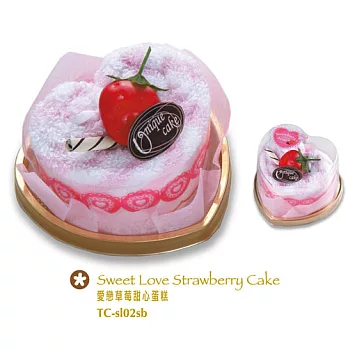 愛戀草莓甜心蛋糕毛巾草莓