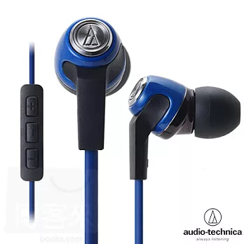 日本鐵三角 Audio-Technica ATH-CK323i 藍色BL iPod/iPhone/iPad專用耳機