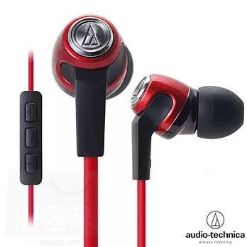 日本鐵三角 Audio-Technica ATH-CK323i 紅色RD iPod/iPhone/iPad專用耳機