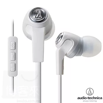 日本鐵三角 Audio-Technica ATH-CK323i 白色WH iPod/iPhone/iPad專用耳機