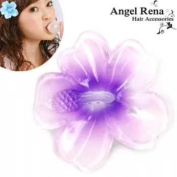 【Angel Rena】京都扶桑花丫嘴髮夾-光影紫