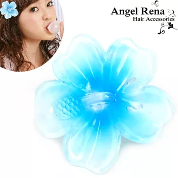 【Angel Rena】京都扶桑花丫嘴髮夾-光影藍