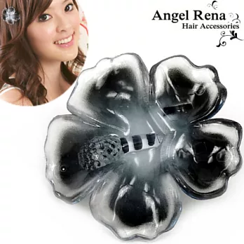 【Angel Rena】夏日風扶桑花丫嘴髮夾-S˙黑色