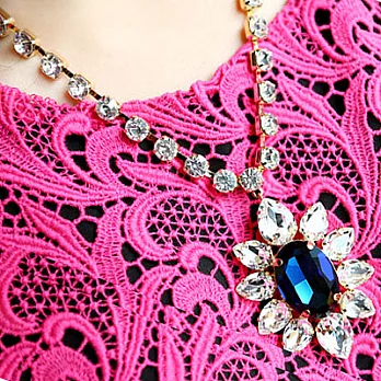 [Bling Q]韓國原單奢華年代真鑽串珠項鍊(2色)綠