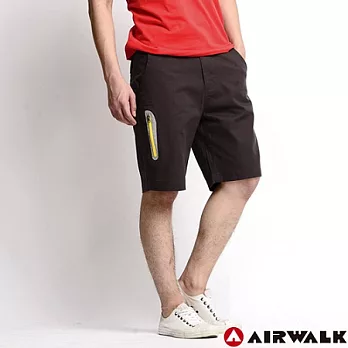 【美國 AIRWALK】極簡男型平織休閒褲-男(酷深灰)M酷深灰-M