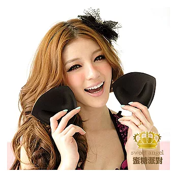 【蜜糖派對Sweet Angel】加厚心機胸墊三角形(黑)