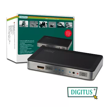 曜兆DIGITUS HDMI ~DS-44300三入一出切換器(付遙控器)