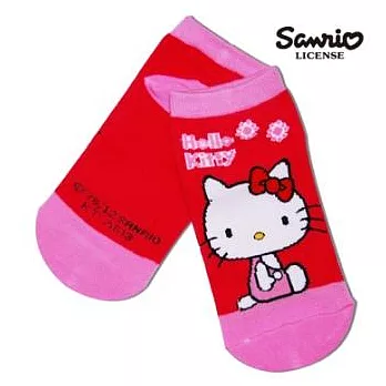 SANRIO三麗鷗】凱蒂貓HELLO KITTY經典系列直版襪 KT-A513 (15-22cm) x 1入 深桃