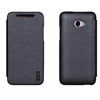 USAMS HTC Butterfly S 專用 左翻皮套 - 星空系列 黑色