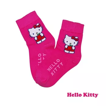 【SANRIO三麗鷗】凱蒂貓HELLO KITTY乖巧系列童襪 KT-A746 (19-21cm) x 1 入 桃