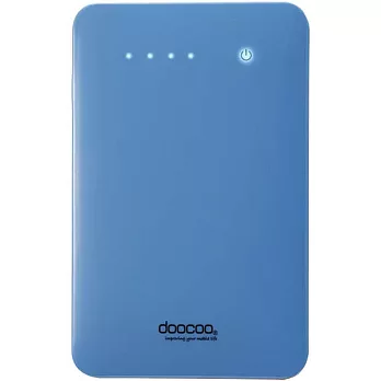 【行動電源】doocoo iTablet 12000 mAh 觸控式超薄 Power Bank藍色
