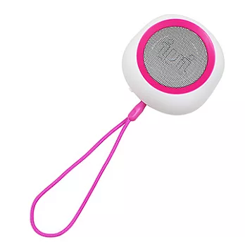 iUi BeYo可攜式無線藍牙音箱新基準白體粉紅環