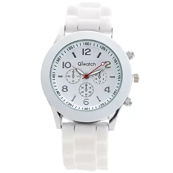 Watch-123 夏天的風-銀白馬卡龍雙色腕錶(百合白)