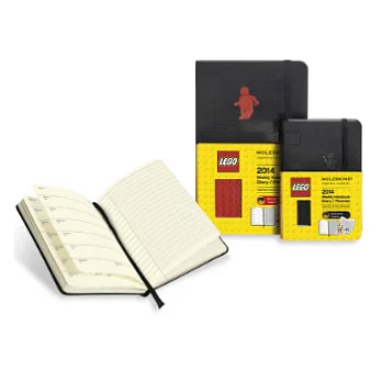 MOLESKINE 2014_12個月限量款樂高LEGO週誌(口袋型/硬殼/黑色)