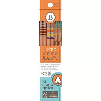 TOMBOW F木物語學童鉛筆B(橘-友善)