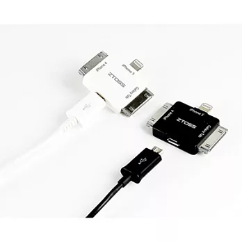 Ztoss 智能四合一 USB充電/資料傳輸連接線白色