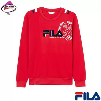 FILA男仕活力休閒衫1TEM-5401-RD-XL活力紅