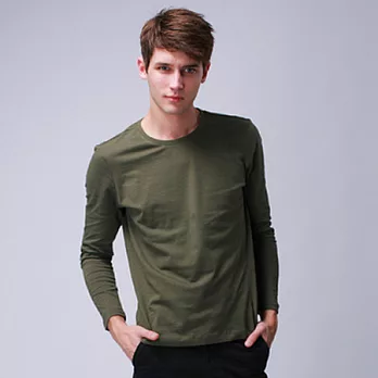 【C.H.K.】男式經典圓領T恤M軍綠