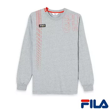 FILA男仕活力時尚棉衫1TEM-5441-MY-2XL沉穩灰