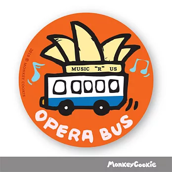 「MonkeyCookie」大磁鐵 奇想系列- 歌劇公車