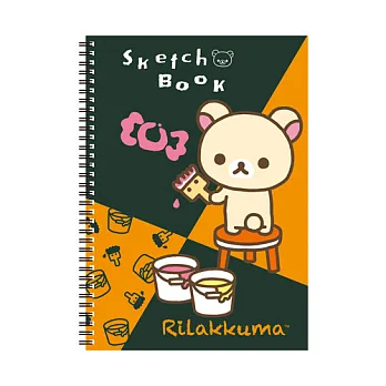 San-X 家族 X maruman 素描繪畫塗鴉本。懶熊。A4