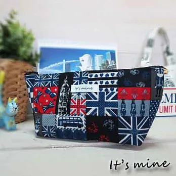 It’s mine 寬底筆袋包系列-英國夜未眠-米