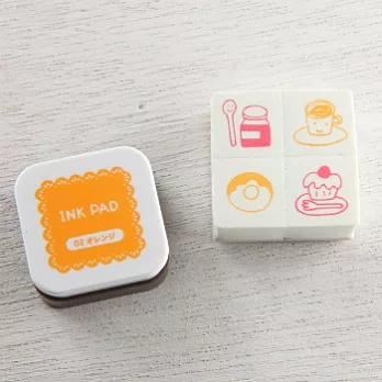 KODOMO NO KAO_泡綿印章印台組(午茶時光)