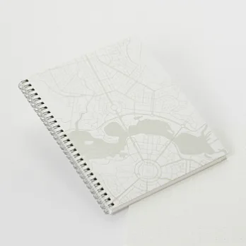 geografia_planning on paper_線圈筆記本 (世界之城/澳洲/坎培拉Canberra)(10mm圓點)
