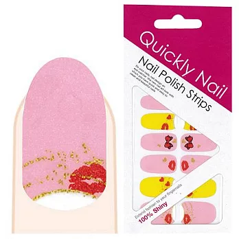 【Quickly Nail】光療級指甲貼紙 Q-049(一包14指)