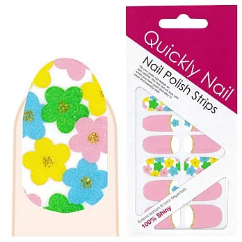 【Quickly Nail】光療級指甲貼紙 Q-053(一包14指)