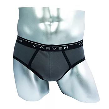 【CARVEN】 時尚個性型男萊卡三角褲 -灰色L灰色