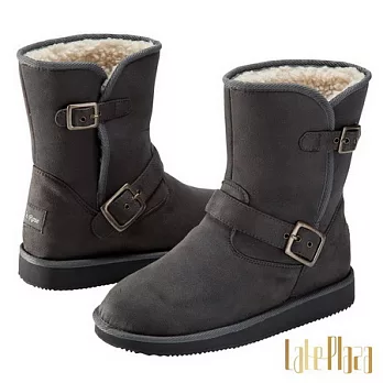 Alice’s Rose騎士軍風短筒內增高雪靴36灰色