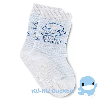 【KU.KU酷咕鴨】酷咕鴨條紋襪-S藍