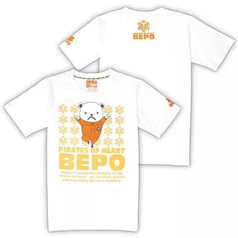 航海王-潮流T-shirt(功夫培波)L白色