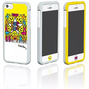 GRAPHT iPhone 5 塗鴉設計師POP SHOP保護殼灰黃色